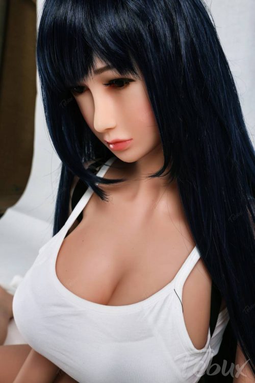 Anime sex doll Tifa wearing white top