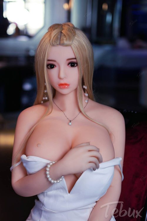 Full size sex doll Alexia kneeling topless
