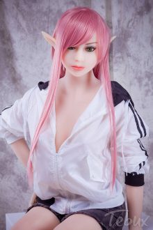 pink haired Fantasy Sex Dolls with pointy elf ears