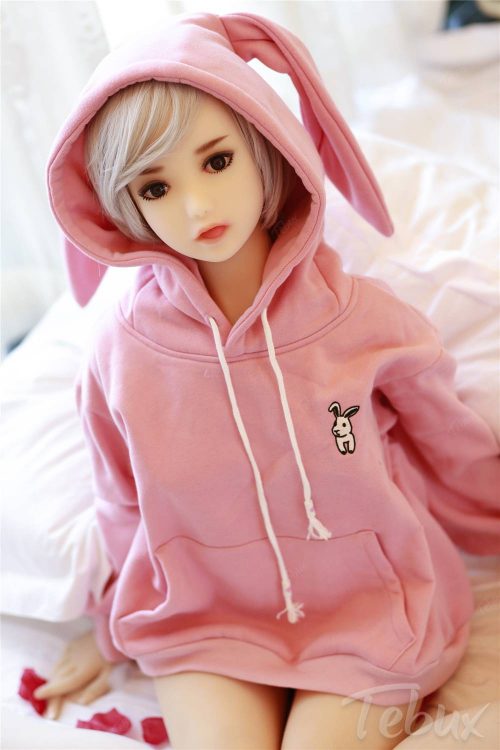 Cheap tpe sex doll wearing pink jumper