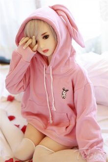 Cheap tpe sex doll wearing pink jumper