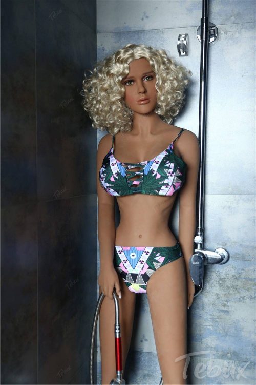 High quality sex doll Sienna standing wearing bikini
