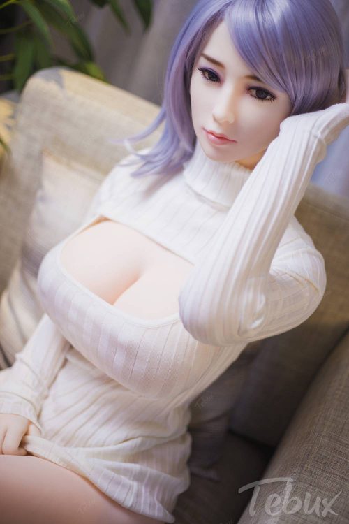 Sex doll for men wearing white top