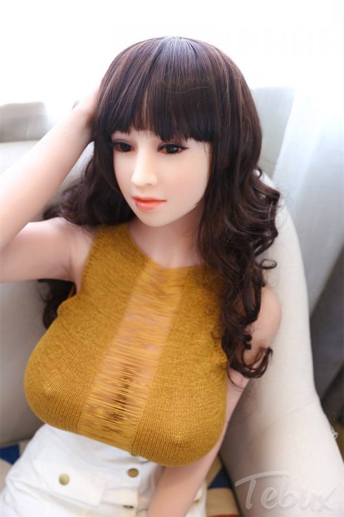 Sex dolls big breast wearing yellow top