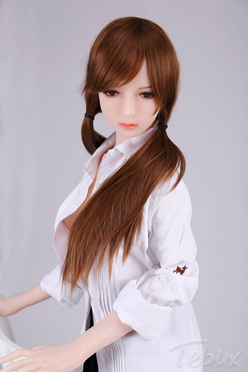 Skinny sex dolls like Catalina wearing a white shirt