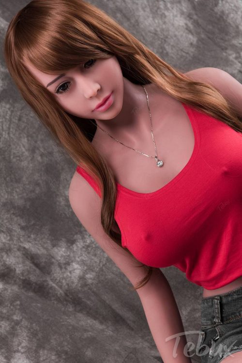 Tpe sex dol wearing red top